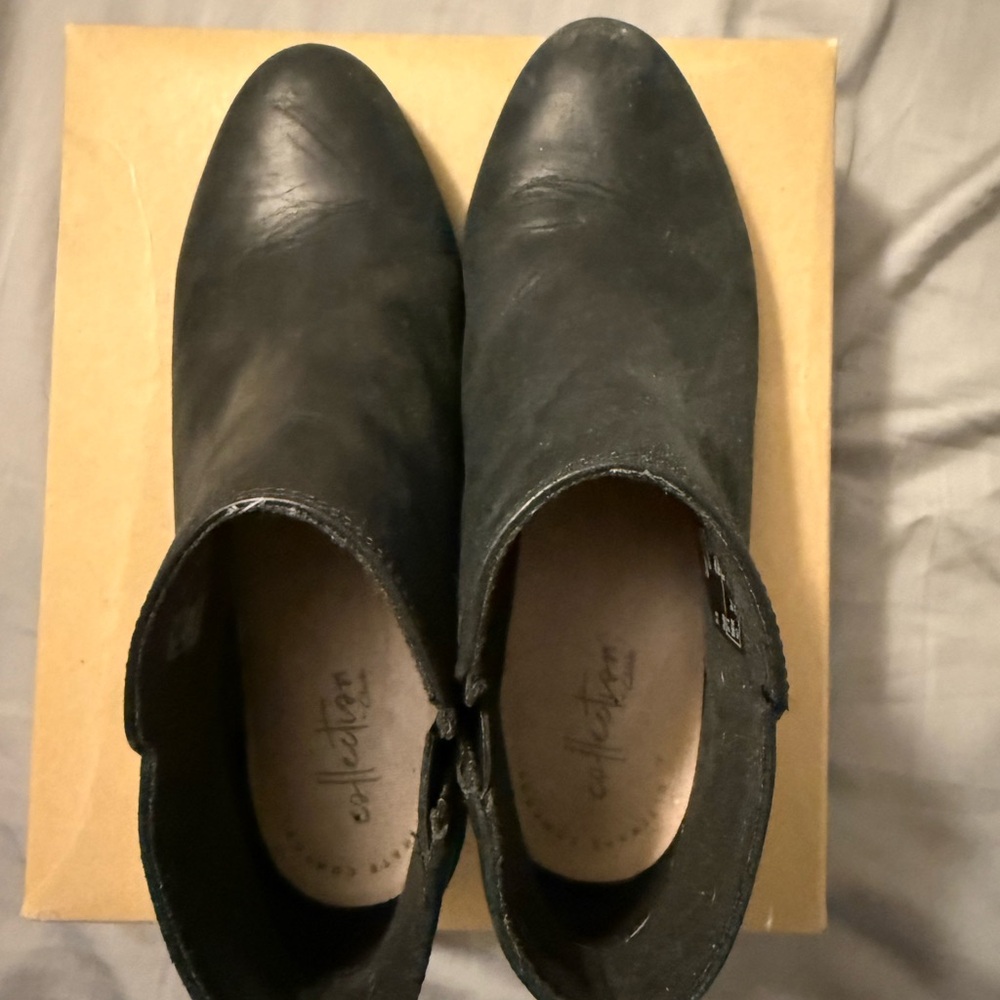 Clarks Black booties
